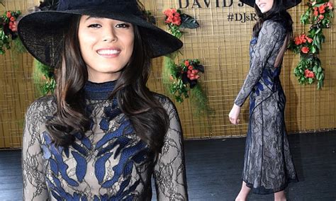 Jessica gomes toned midriff during a boxing session in weho. Jessica Gomes sizzles at Caulfield Cup 2016 in Melbourne ...