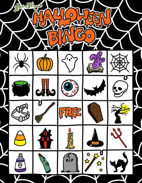 Halloween Bingo Cards Template Printable Free Printable Worksheet