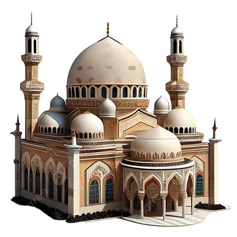 3d Islamic Masjid Mosque Masjid Masjid 3d Muslim Mosque Png