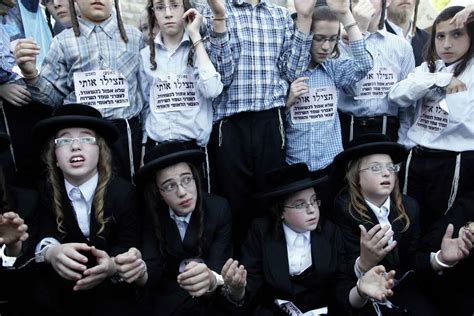 Ultra Orthodox Jews Protest Against Military Conscription In Israel