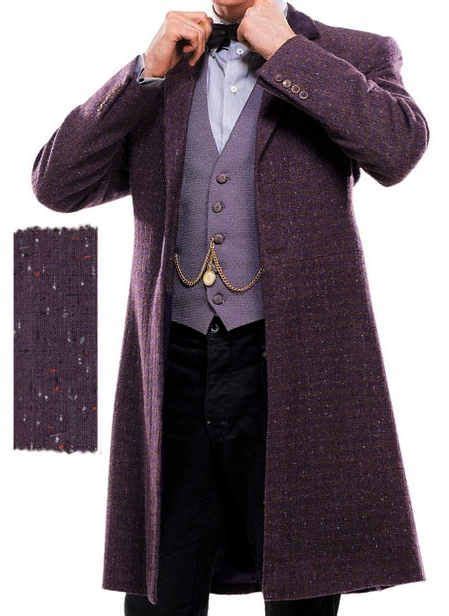 Clothing Shoes And Accessories Purple Wool Frock Coat Costume Latest