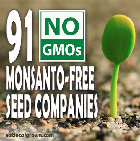 Monsanto Free Seed Companies Seeds Seed Company Organic Gardening
