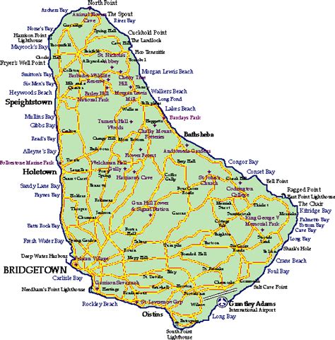 Barbados Mapas Geográficos De Barbados Enciclopédia Global