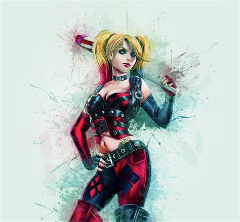 Harley Quinn Digital Art By Ian Mitchell Pixels