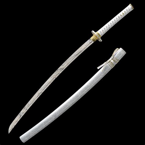 White Blade Katana Handmade Japanese Katana Sword With White Blade