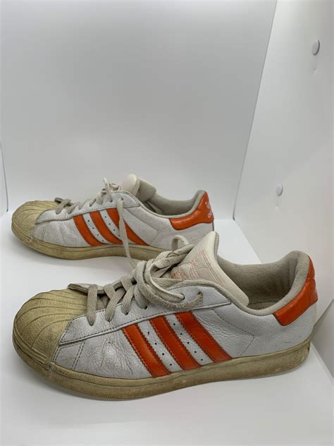 Vintage Adidas Superstar Shoes Shell Toe Three Stripe Mens Size 9 Esale