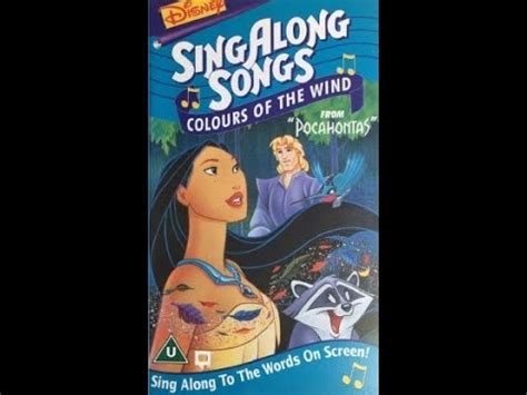 Opening To Disney S Sing Along Songs Colours Of The Wind UK VHS 1995