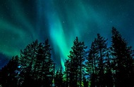 Lichter in der Nacht Foto & Bild | jahreszeiten, winter, himmel ...