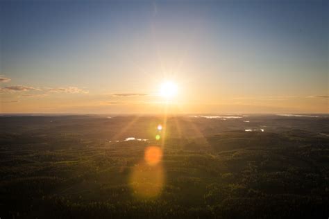 Sky Sailing Above The Lakeland Finland Naturally