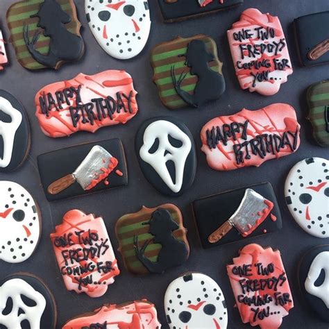 pin by jeanne loves horror💀🔪 on scary fun food 2 halloween cookies decorated birthday