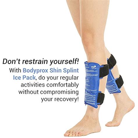 Shin Splint Ice Pack 2 Reusable Cold And Hot Wrap Splints Pain Relief