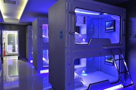 Pin By Luma Cat Games On Sci Fi Interior Design Capsule Hotel Space Hotel Pod Hotels