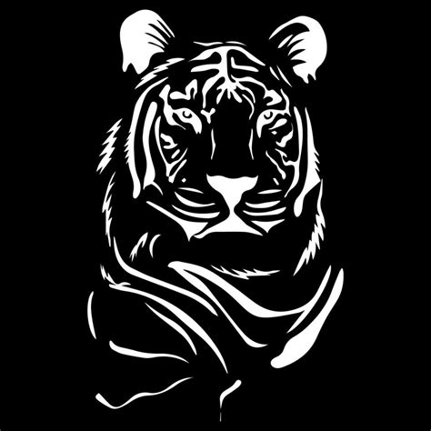 Design Elements Of Tiger Vector Illustrations White Tiger Vector With