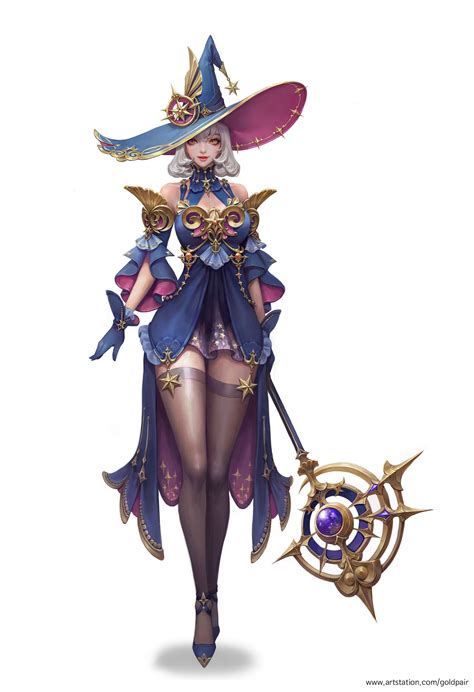 Artstation Witch Hyeyoung Kim Female Character Design Rpg Character