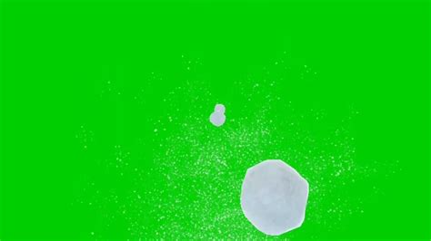 Snow Ball Green Screen For Overlay Effect Youtube