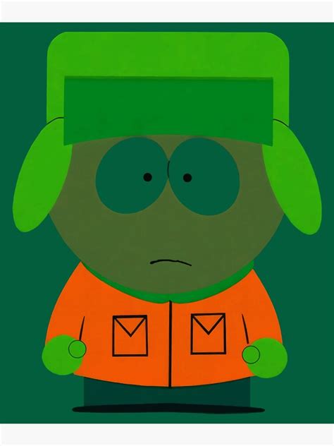 Black Unique Kyle Broflovski South Park Poster For Sale By