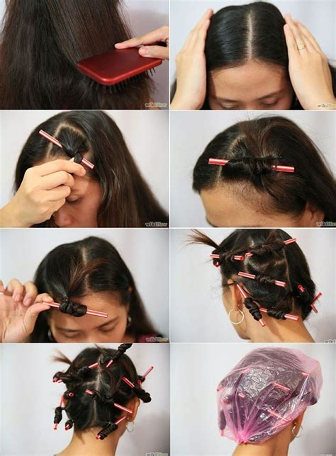 How To Curl Your Hair With Straws Step By Step