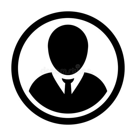 User Icon Vector Male Person Symbol Profile Circle Avatar Sign Stock