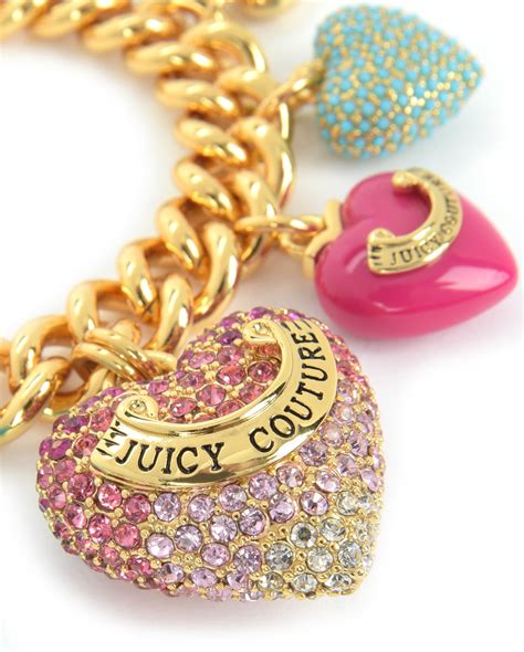 Juicy Couture Color Me In Couture Charm Bracelet In Metallic Lyst