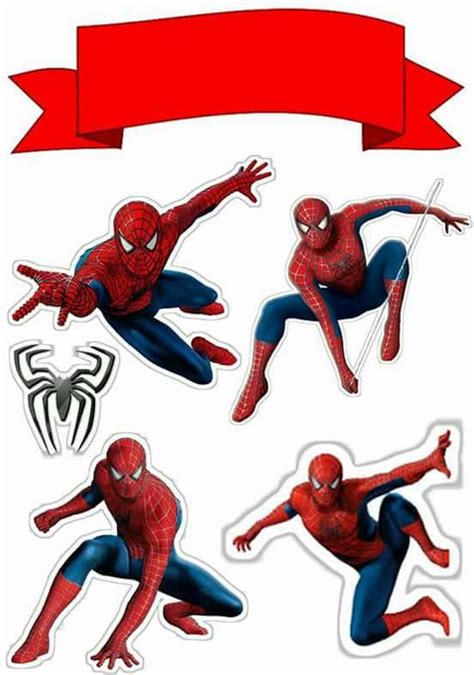 Spiderman Cake Topper Free Printable Printable Templates