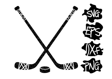 Crossed Hockey Sticks Svg Hockey Svg Hockey Logo Svg