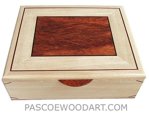 handcrafted large wood box decorative wood large keepsake box made of bleached ash with