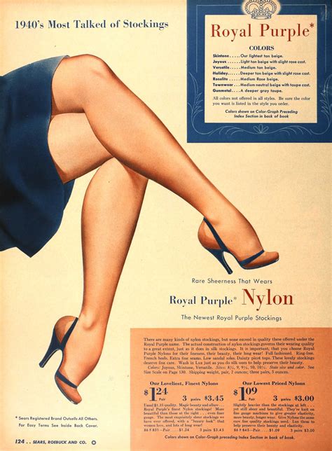 Collection Of Vintage Stockings Ads