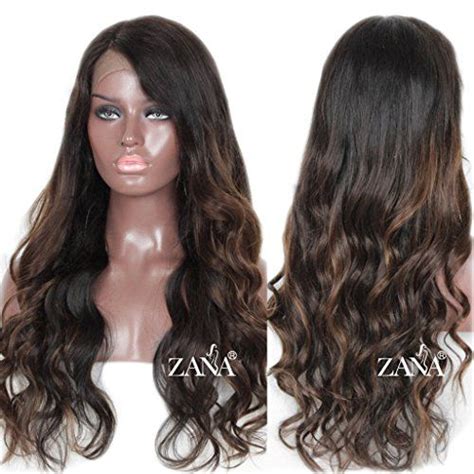 Zana Brazilian Virgin Remy Human Hair Wavy Lace Front Human Hair Wigs For African Americans