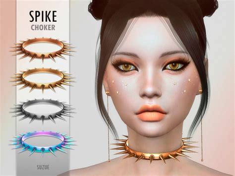 Spike Choker By Suzue At Tsr Sims 4 Updates