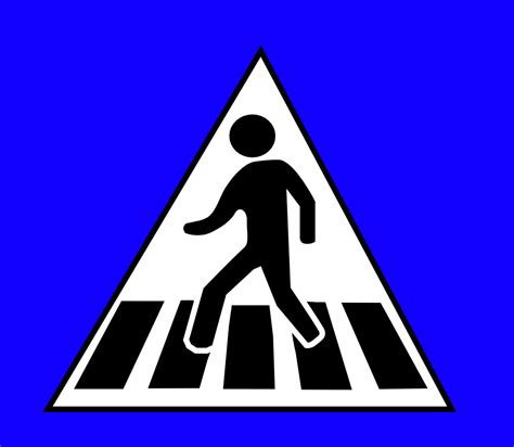 Onlinelabels Clip Art Crossing Traffic Sign