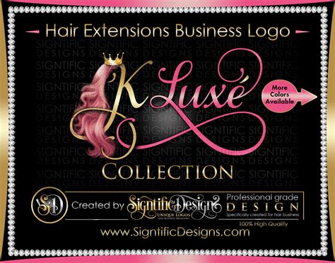 Hair Logo Design Hair Extension Logo Hair Bundle Wrap Logo Etsy