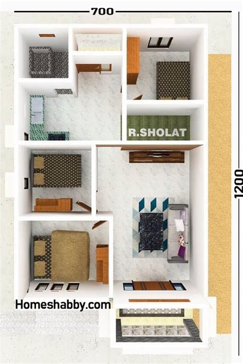 Silahkan browse blog kami utk post mengenai ukuran denah rumah yang telah. Desain Rumah Minimalis 4 Kamar Ukuran 7x12