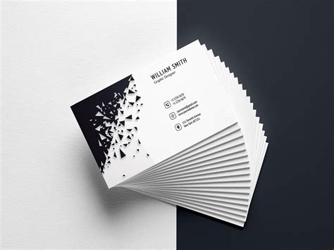 Create your business card design online, upload your own or use one of our unique templates. Unique Business Card Template by Fatema Amy - Freebie Supply