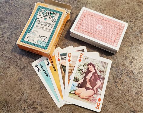 Vintage Gaiety Models Nude Pinup Playing Cards No In Good