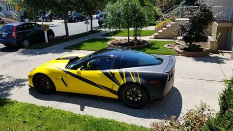 Wrapped C6 Z06 Corvette Corvette Corvette Z06 Sports Car