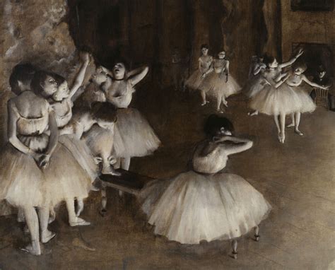 Répétition Dun Ballet Sur La Scène 1874 Art Print By Edgar Degas