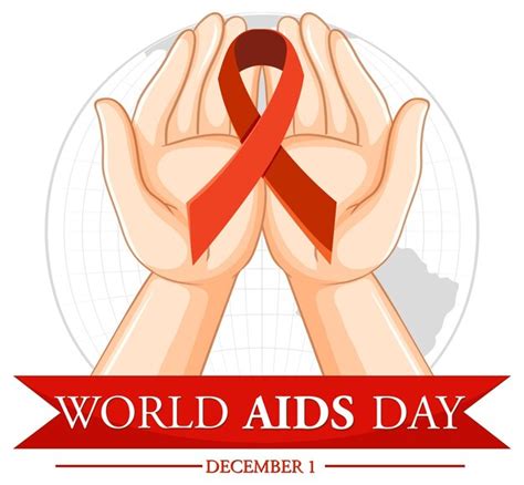 Free Vector World Aids Day Poster Design