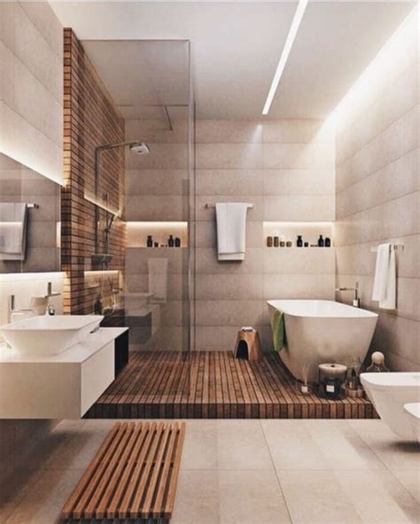 Kamar mandi dengan desain minimalis juga mampu memberi efek yang sangat besar dalam rumah yang dibangun dalam lahan sempit sekalipun. Desain Kamar Mandi Mewah dan Modern yang Nyaman