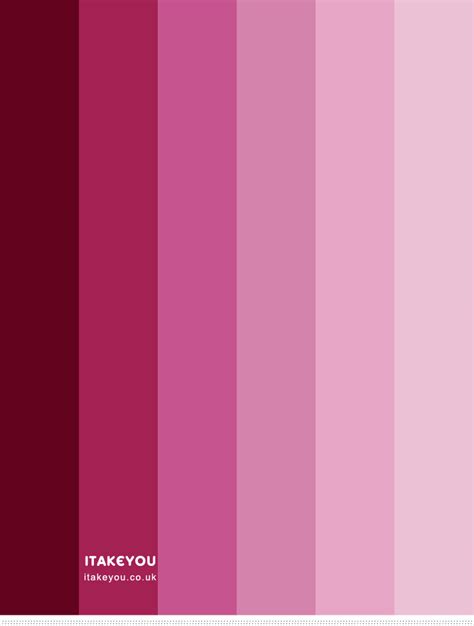 Different Shades Of Pink Color Palette Vlrengbr