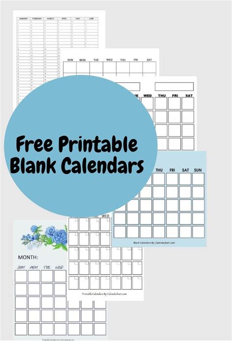 Printable Blank Calendar Template Is Quite Handy And Useful And Gives
