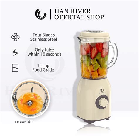 Han River 1l Blender Fruit Juicer Ice Crusher Shopee Philippines