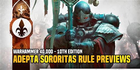 Warhammer 40k 10th Ed Adepta Sororitas Rule Previews Bell Of Lost Souls