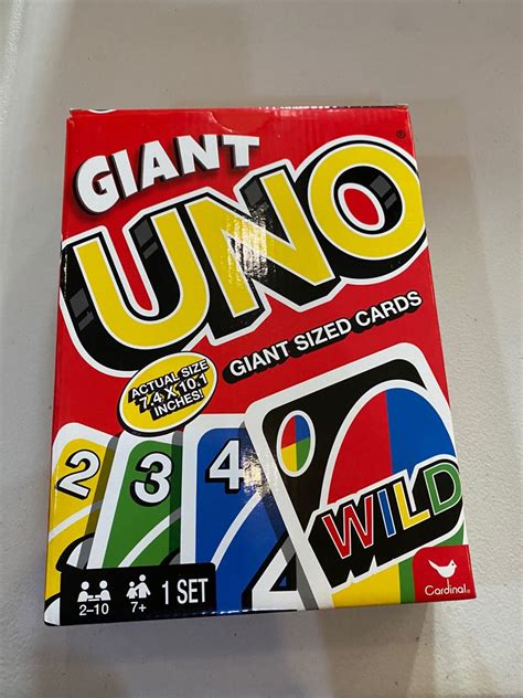 Original Giant Uno Cards Hobbies And Toys Toys And Games On Carousell