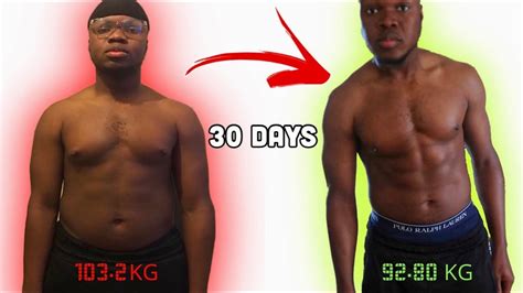 30 day body transformation no gym fat to fit i lost over 10kg youtube