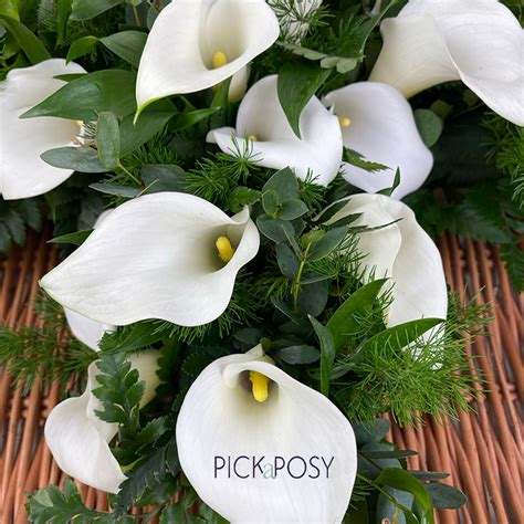 Calla Lily Funeral Cross Buy Online Or Call 01634 716154