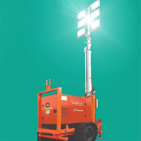 Steel Dual Arm 5 Kva Mobile Light Towers For Highway 9m At Rs 450000