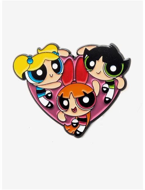 The Powerpuff Girls Heart Enamel Pin