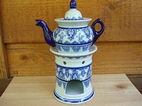 Walmart.com has been visited by 1m+ users in the past month Bombay vintage blue and white teapot with candle warmer ...