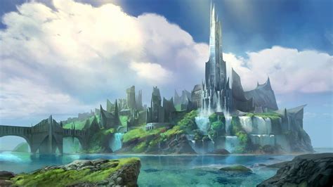 All the things in this picture are amazing! Beautiful Fantasy City Animated Wallpaper - YouTube