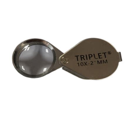 Metal Folding Portable Hand Held Glass Lens Jewelry Identification